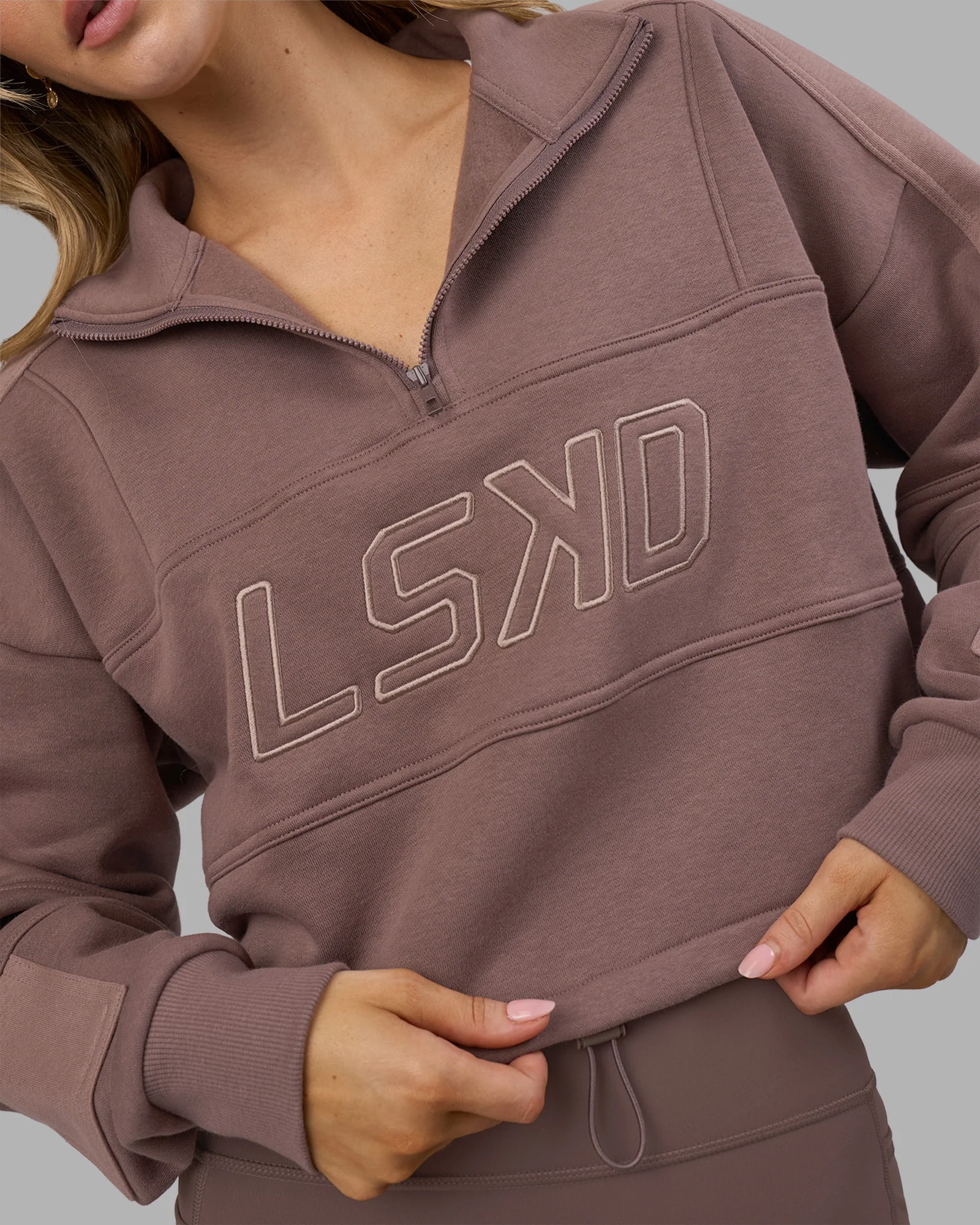 Slam Quarter Zip Sweater - Peppercorn