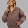 Slam Quarter Zip Sweater - Peppercorn