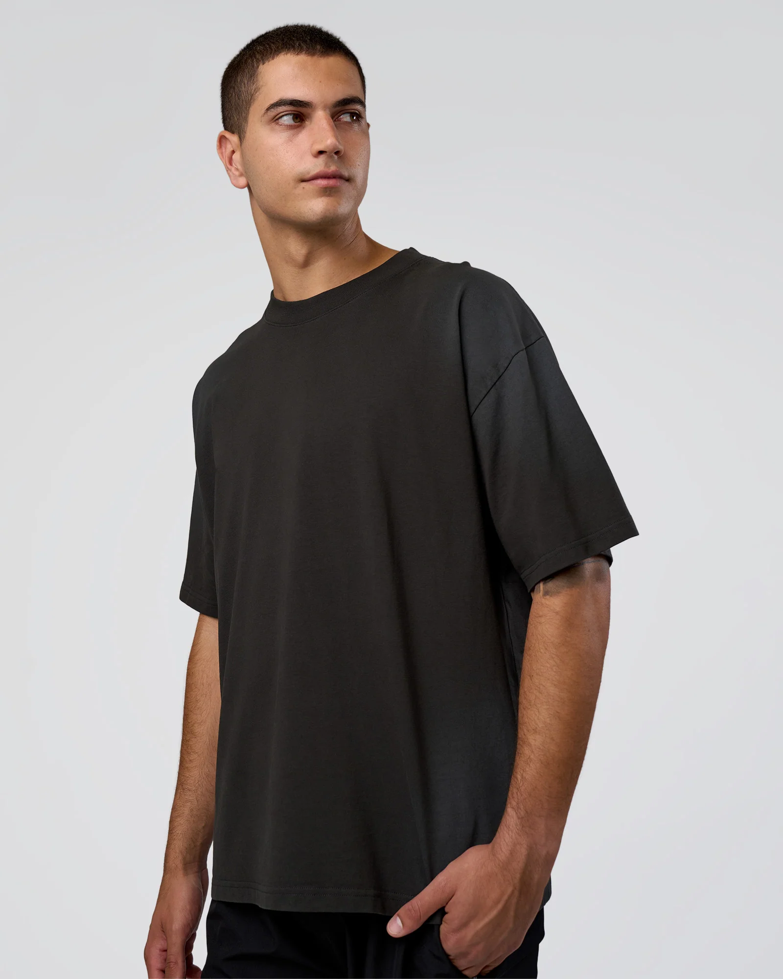 19673-spray-heavyweight-unisex-oversized-tee-charcoal-washed-2.webp Spray Heavyweight Unisex Oversized Tee - Charcoal Washed