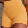Fusion Ultra High-Rise 4" Short Pockets - Warm Apricot