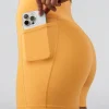 Fusion Ultra High-Rise 4" Short Pockets - Warm Apricot