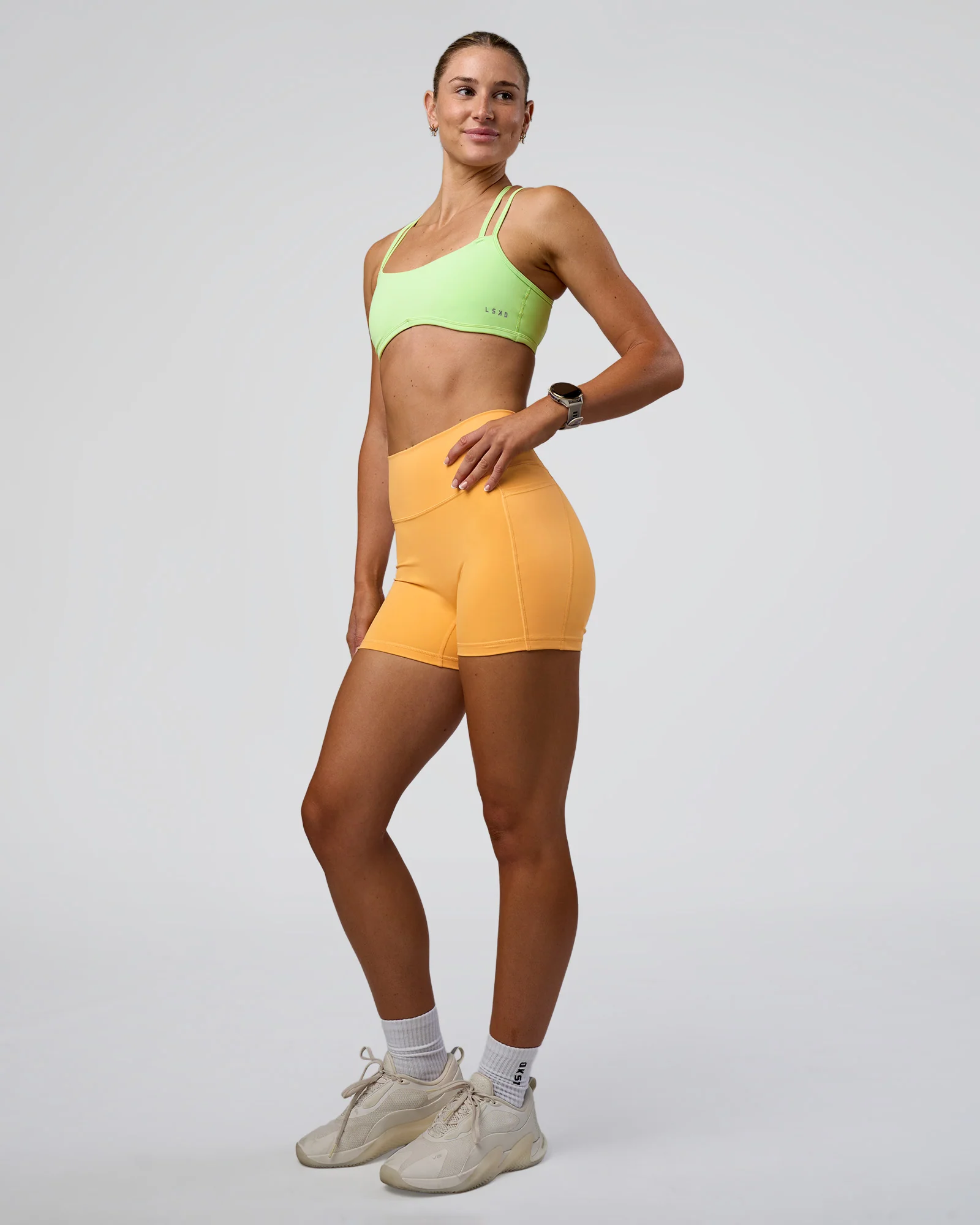 Fusion Ultra High-Rise 4" Short Pockets - Warm Apricot