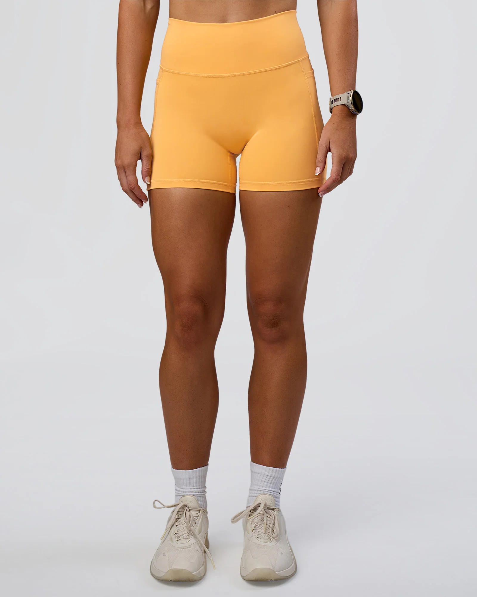 Fusion Ultra High-Rise 4" Short Pockets - Warm Apricot