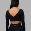 19709-aria-long-sleeve-sports-bra-black-2.webp Aria Long Sleeve Sports Bra - Black
