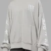 Journey Washed Unisex Oversize Hoodie - Digital Mist-White