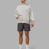 Journey Washed Unisex Oversize Hoodie - Digital Mist-White