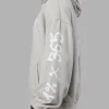 Journey Washed Unisex Oversize Hoodie - Digital Mist-White
