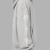 Journey Washed Unisex Oversize Hoodie - Digital Mist-White