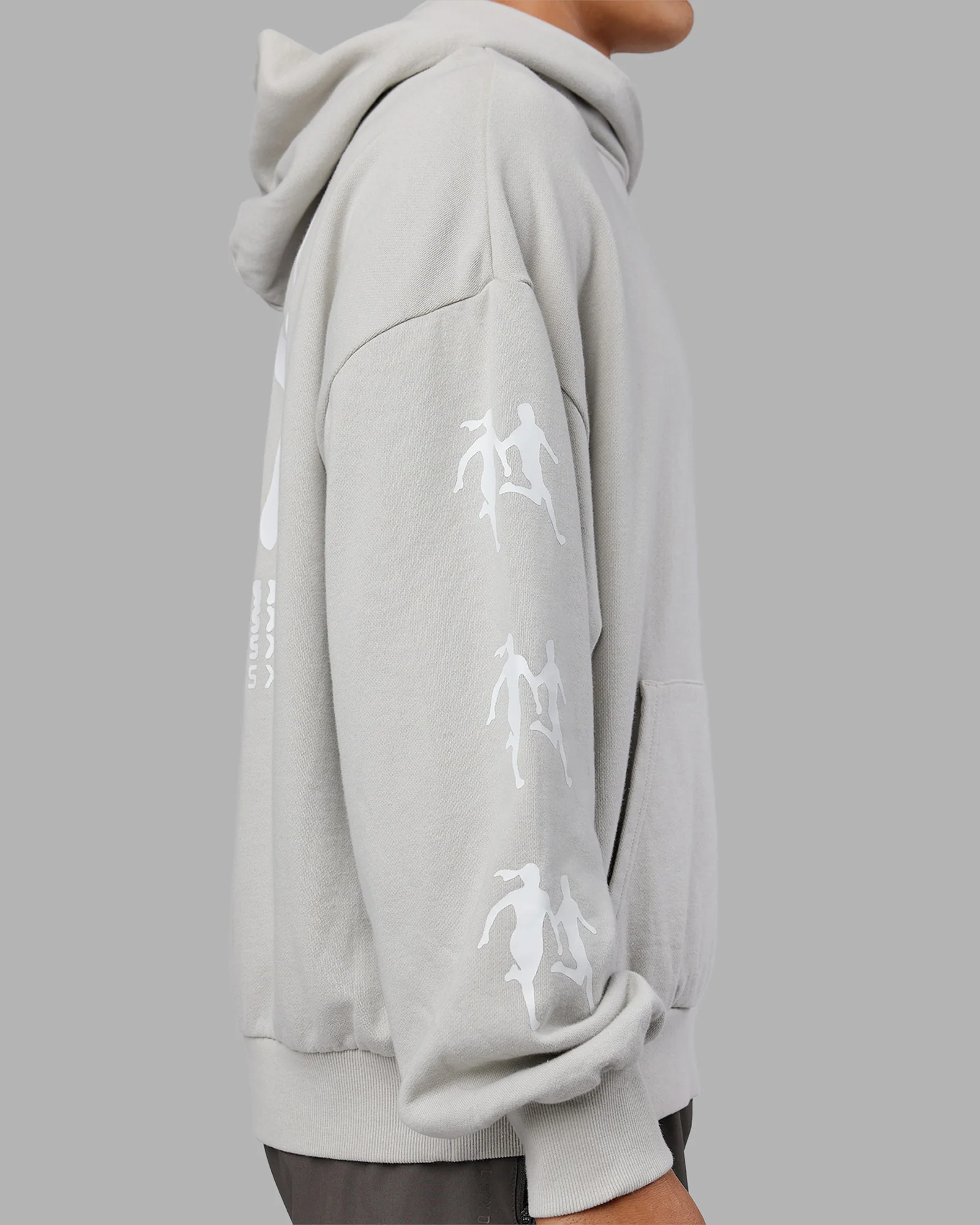 Journey Washed Unisex Oversize Hoodie - Digital Mist-White