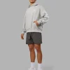 Journey Washed Unisex Oversize Hoodie - Digital Mist-White