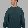 Segmented Oversized Sweater - Abyssal