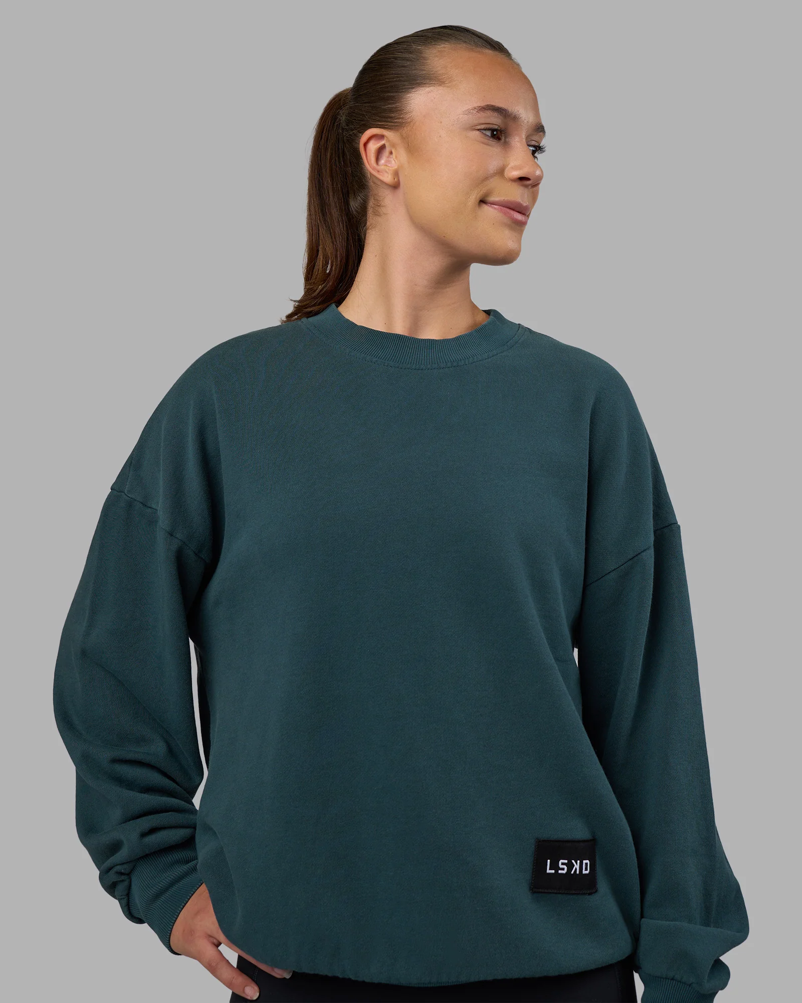 Segmented Oversized Sweater - Abyssal