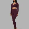 Progression Ultra High-Rise Full Length Legging - Cherry Lacquer