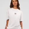 Everyday Elevation FLXCotton Oversized Tee - White-Carbon Green
