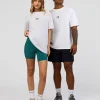Everyday Elevation FLXCotton Oversized Tee - White-Carbon Green