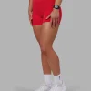 Fusion Ultra High-Rise 4" Short Pockets - Scarlet