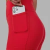 Fusion Ultra High-Rise 4" Short Pockets - Scarlet