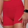 Fusion Ultra High-Rise 4" Short Pockets - Scarlet