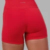 Fusion Ultra High-Rise 4" Short Pockets - Scarlet