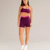 Liberate Contrast High-Rise 4" Short Pockets - Plum Caspia-Ultra Pink
