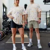 Washed Huntington 24 Heavyweight Oversize Tee - Tie Dye Tangerine-Dahlia Purple