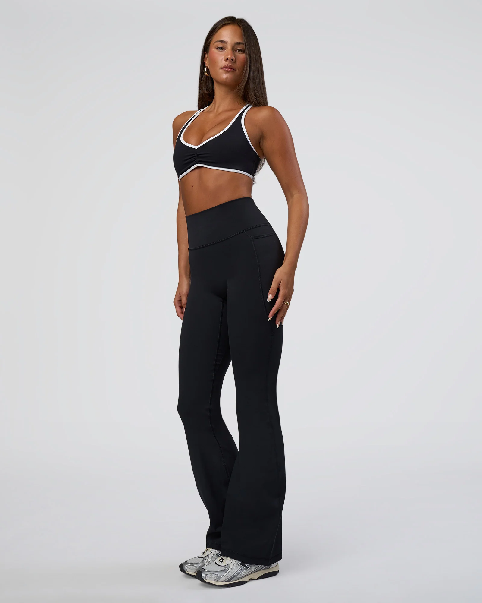 Luminous Sports Bra - Black-White