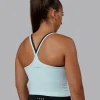 Flame Ribbed Tank - Skyride