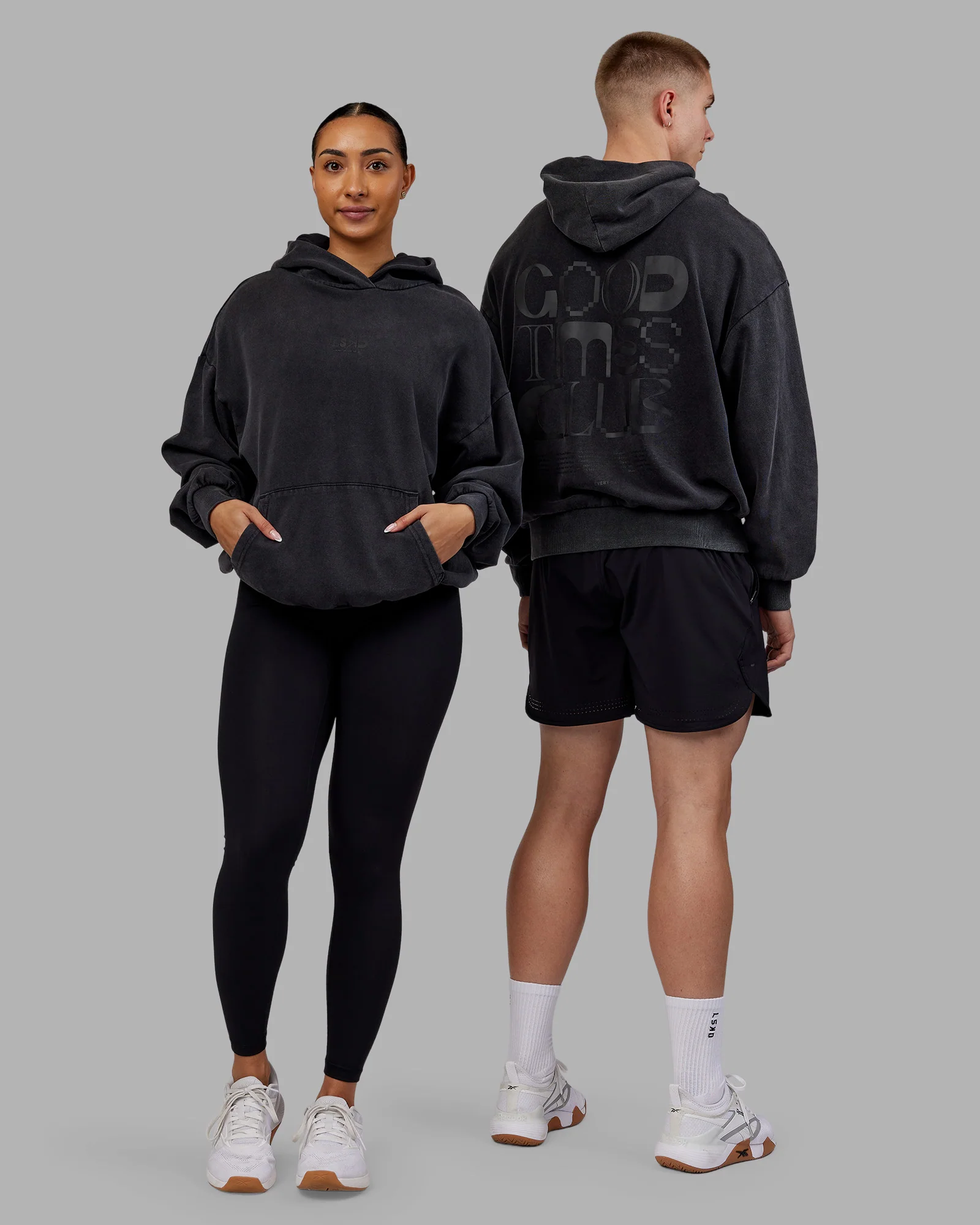 19970-black-black-2xs-black-black-2xs-variation-1.webp Variation Washed Oversized Hoodie - Black-Black