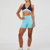 Fusion V-Contour Ultra High-Rise 4" Short Pockets - Baltic Sea