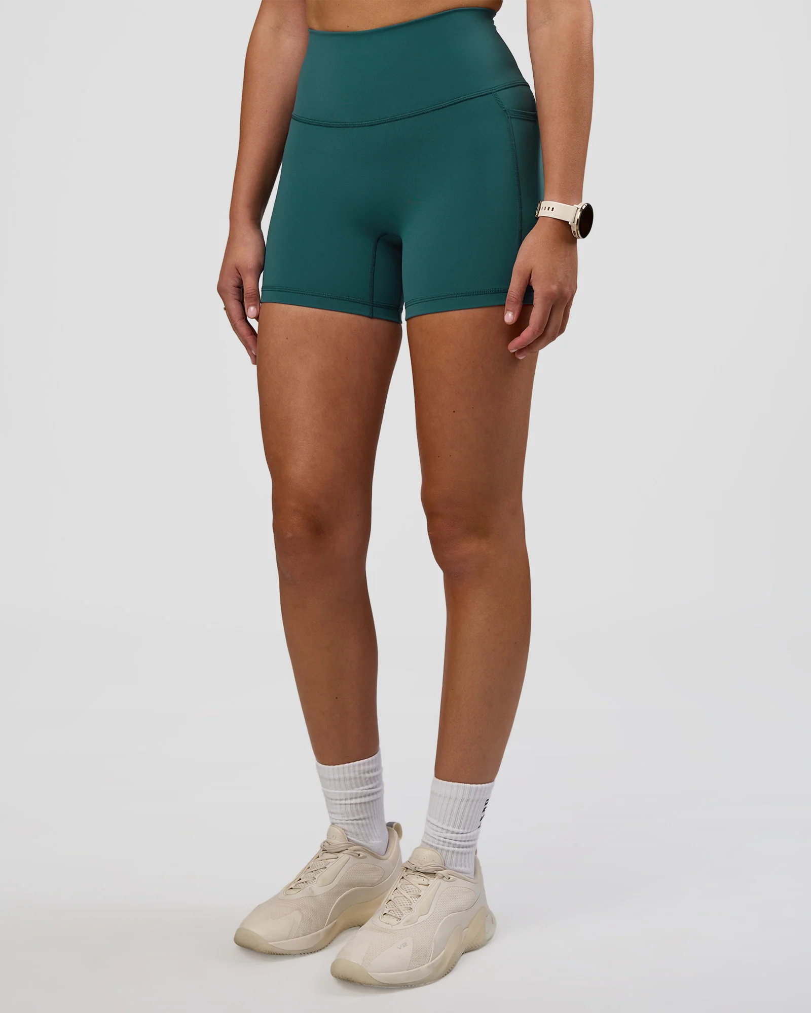 20012-fusion-ultra-high-rise-4-short-pockets-transformative-teal-1.webp Fusion Ultra High-Rise 4" Short Pockets - Transformative Teal