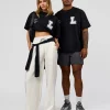Hype Heavyweight Unisex Oversized Tee - Black-White