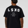 Hype Heavyweight Unisex Oversized Tee - Black-White