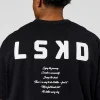 Hype Heavyweight Unisex Oversized Tee - Black-White