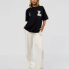 Hype Heavyweight Unisex Oversized Tee - Black-White