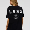 Hype Heavyweight Unisex Oversized Tee - Black-White