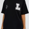 Hype Heavyweight Unisex Oversized Tee - Black-White