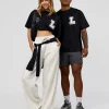 Hype Heavyweight Unisex Oversized Tee - Black-White