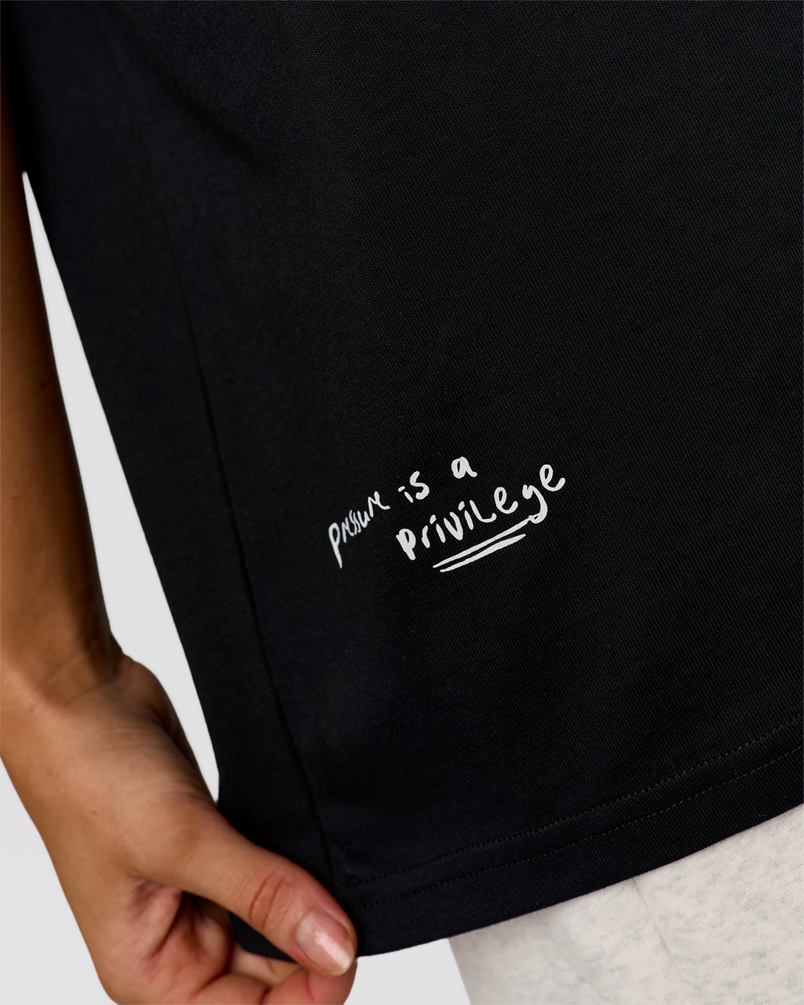 Hype Heavyweight Unisex Oversized Tee - Black-White