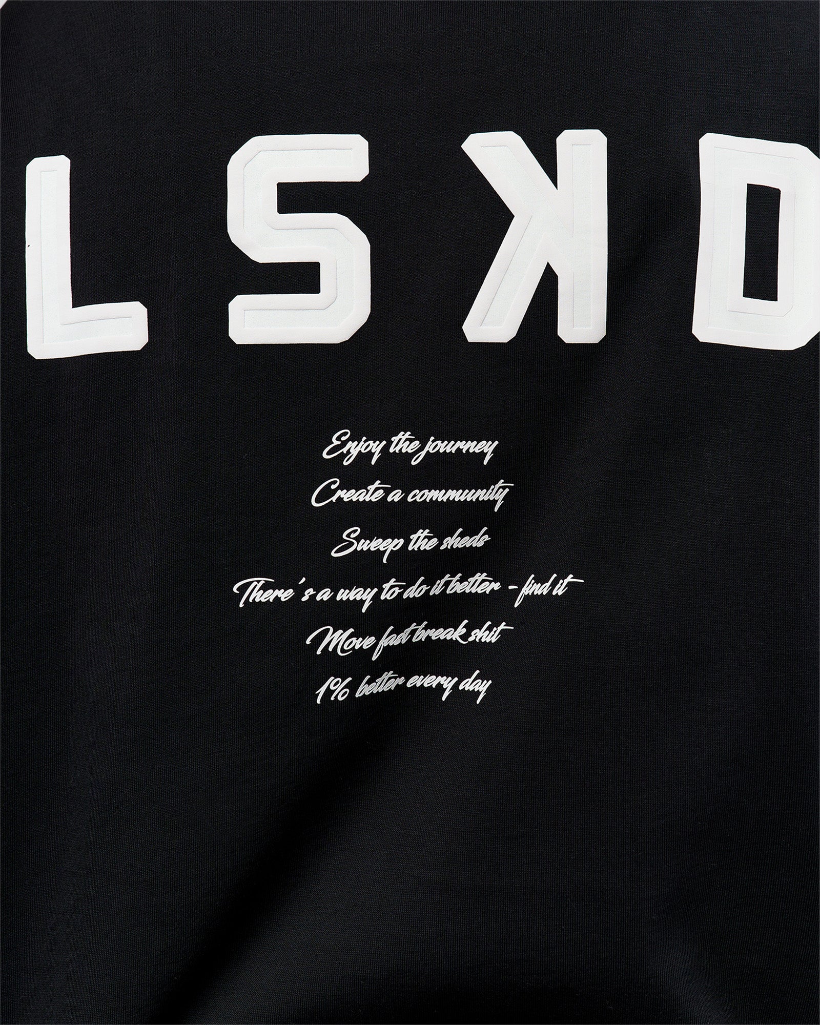 Hype Heavyweight Unisex Oversized Tee - Black-White