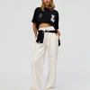 Hype Heavyweight Unisex Oversized Tee - Black-White