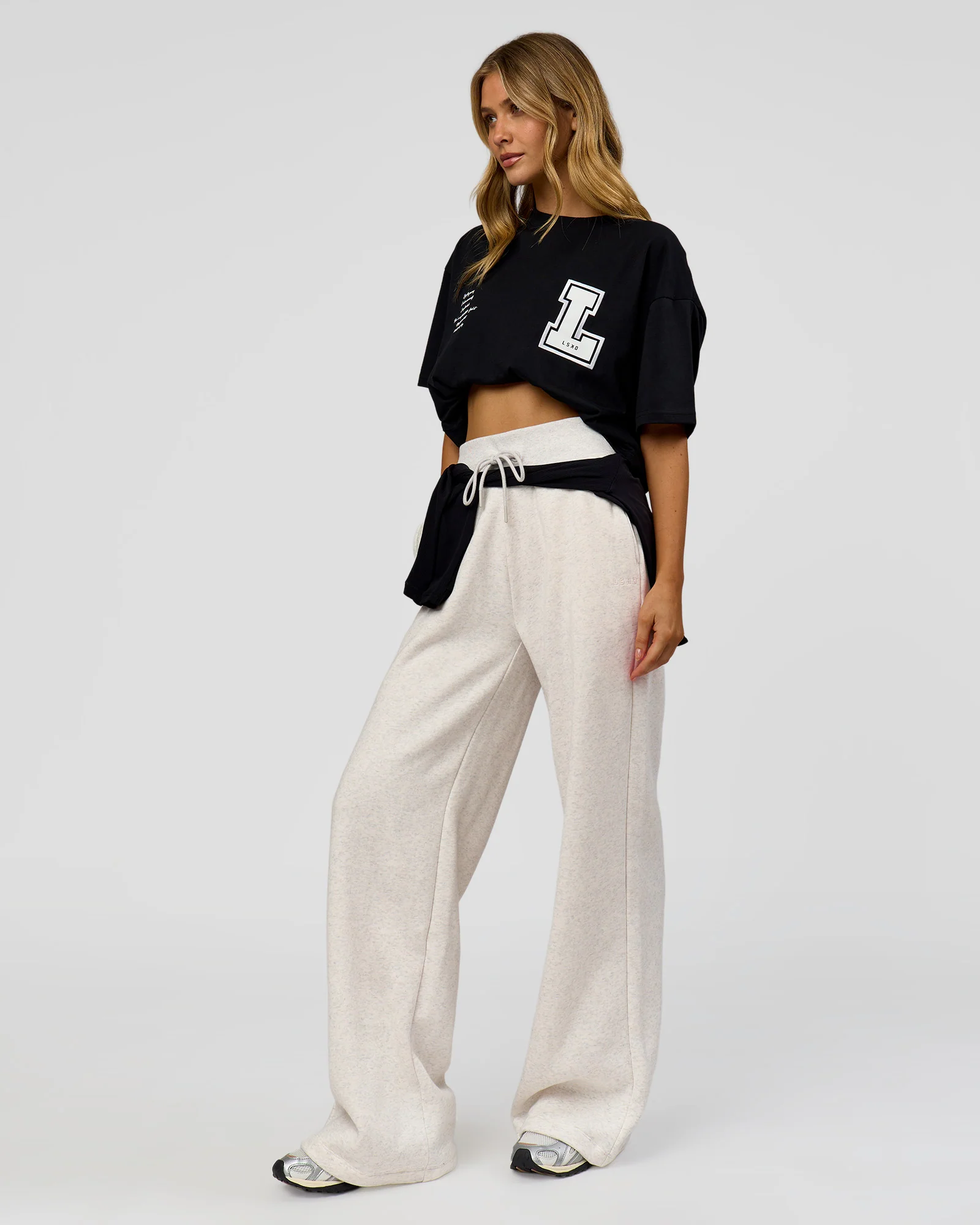 Hype Heavyweight Unisex Oversized Tee - Black-White