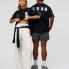 Hype Heavyweight Unisex Oversized Tee - Black-White