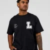 Hype Heavyweight Unisex Oversized Tee - Black-White