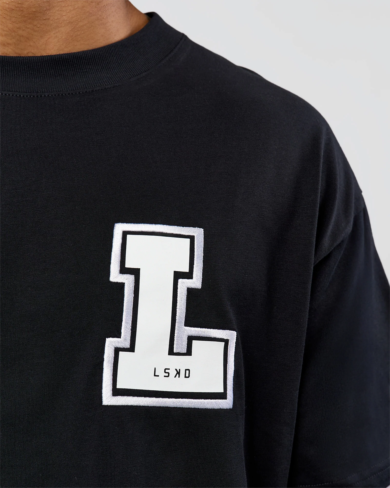 Hype Heavyweight Unisex Oversized Tee - Black-White