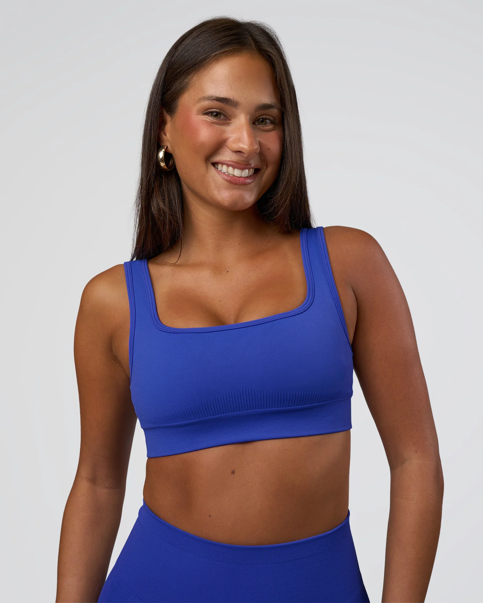 Ember Seamless Sports Bra - Power Cobalt