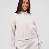 Elevate SoftTouch Cropped Full Zip Jacket - Clay
