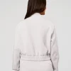 Elevate SoftTouch Cropped Full Zip Jacket - Clay