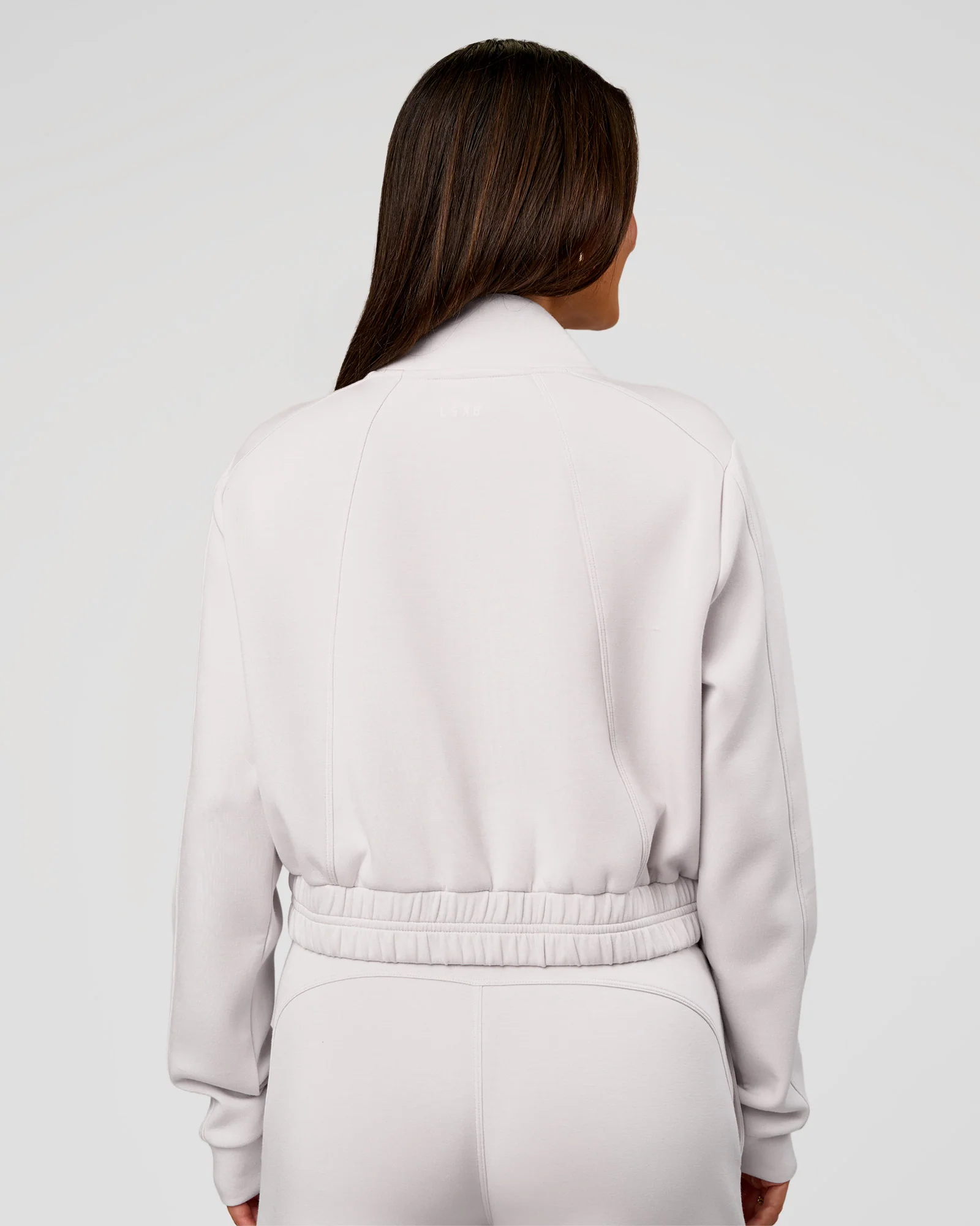 Elevate SoftTouch Cropped Full Zip Jacket - Clay