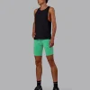 Race Day Short Tight 8" - Mystic Green