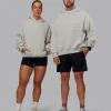 MVP Quilted Oversized Hoodie - Digital Mist-Geometric